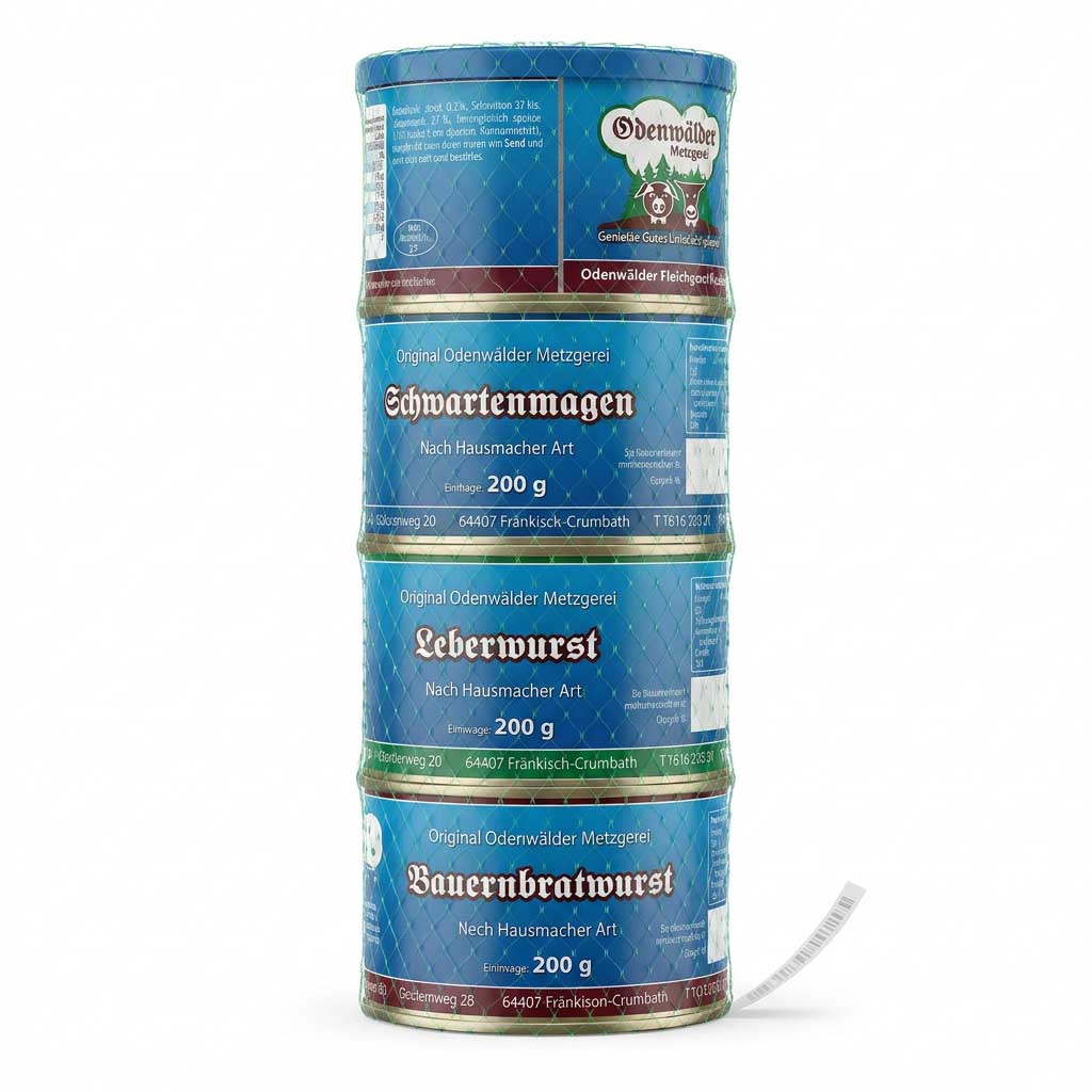 Wurst, Wurst-Pack, Metzgerwurst, 200 g, Odenwälder