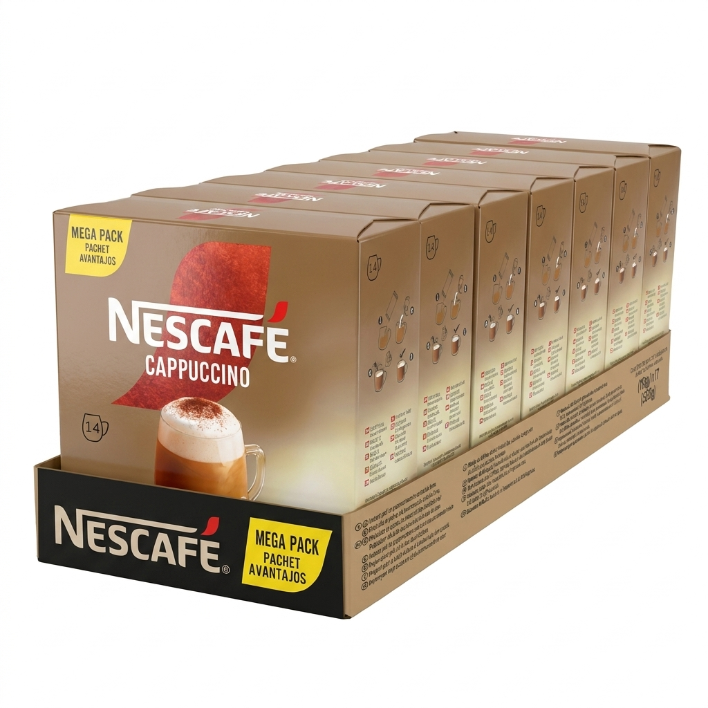 Kaffee”, “Kapsel”, “Nescafé”, “Cappuccino”, “Mega Pack