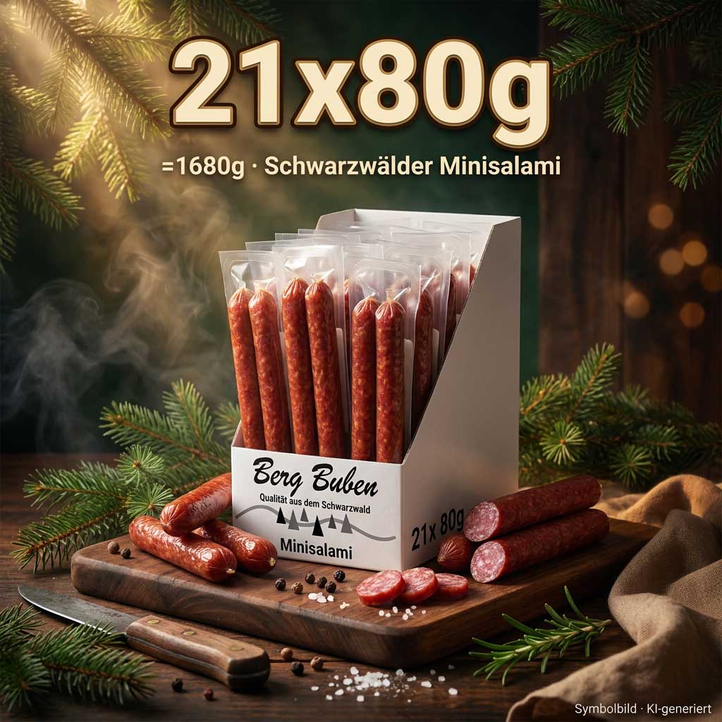 Minisalami, Wurst, Vorrat, Schwarzwald, Kochplatte/Arbeitsboard