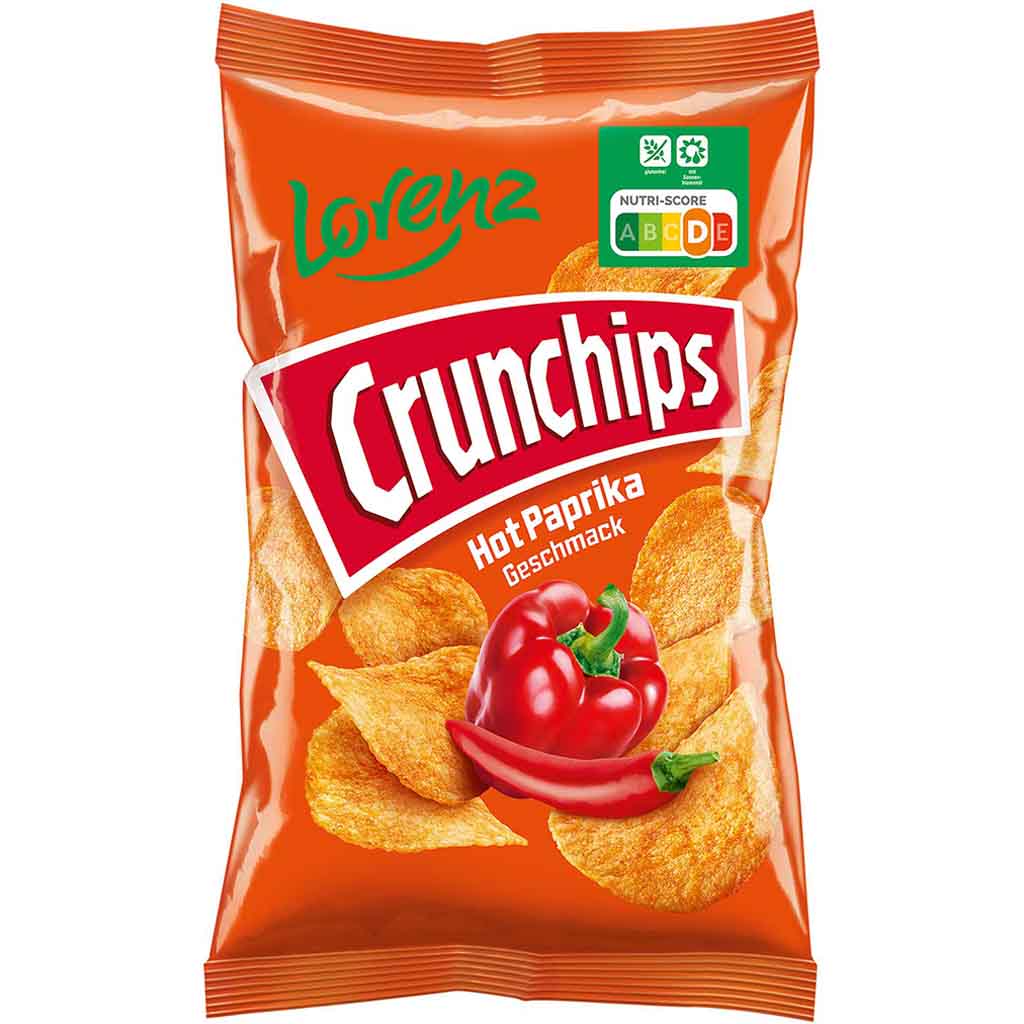 Lorenz Crunchips Hot Paprika 150g MHD 18.09.26
