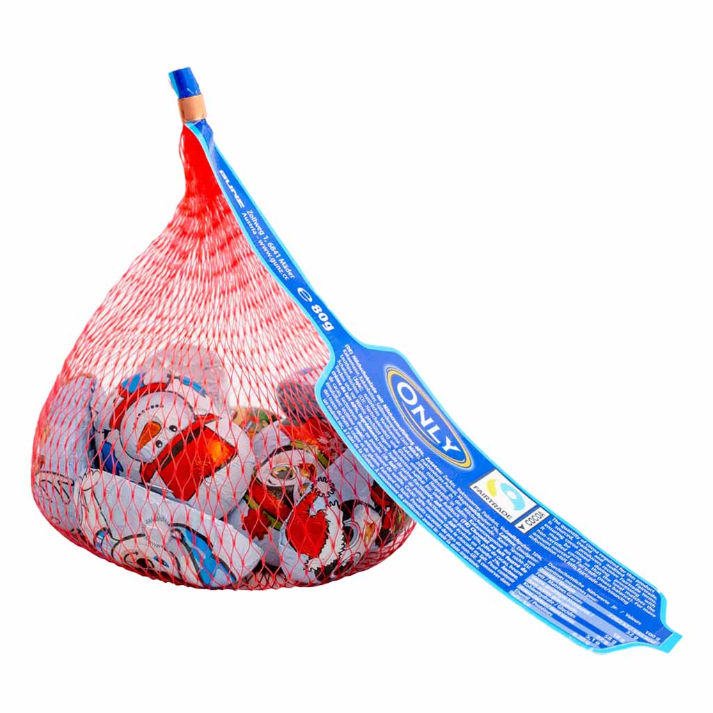 Only Weihnachtsfiguren mit Milchschokolade mit Milchcremefüllung 80g MHD 28.02.28