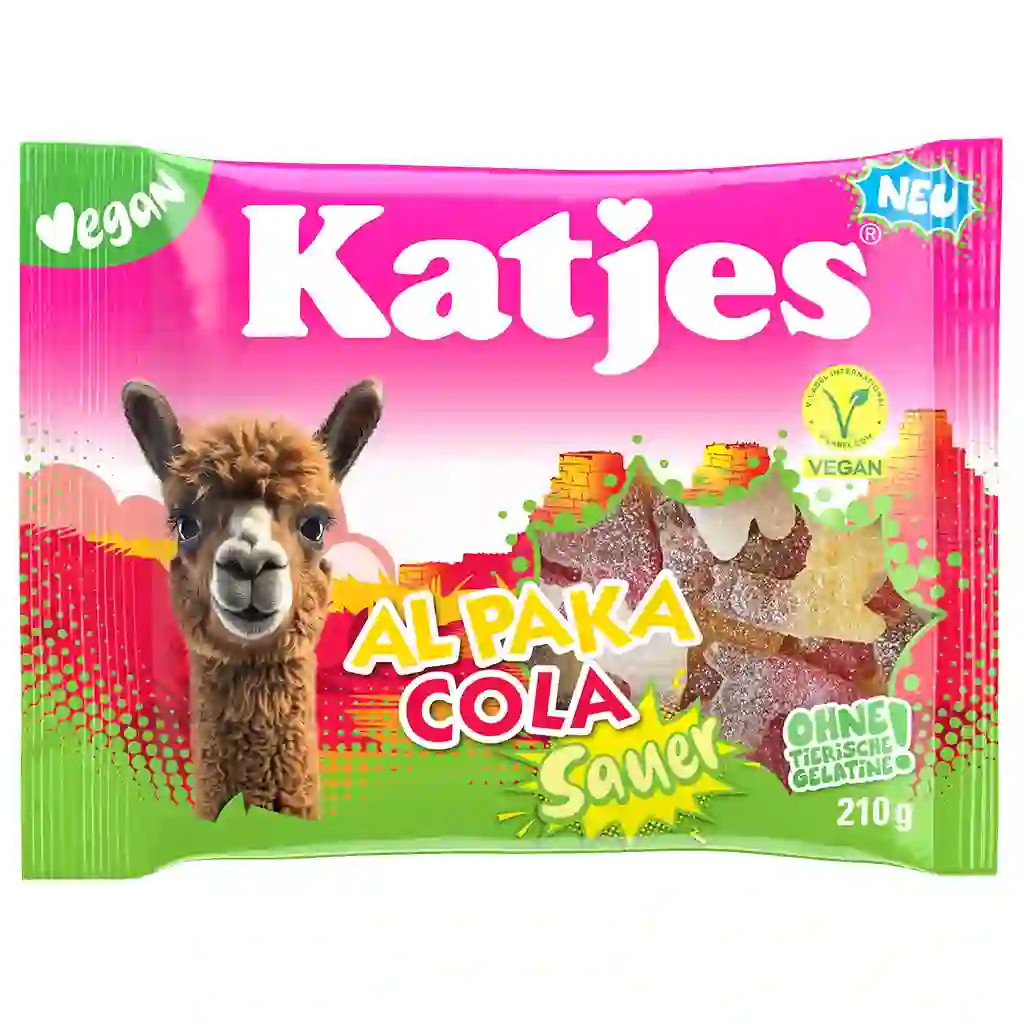 Katjes Al Paka Cola Sauer Fruchtgummi 210g MHD 28.02.27