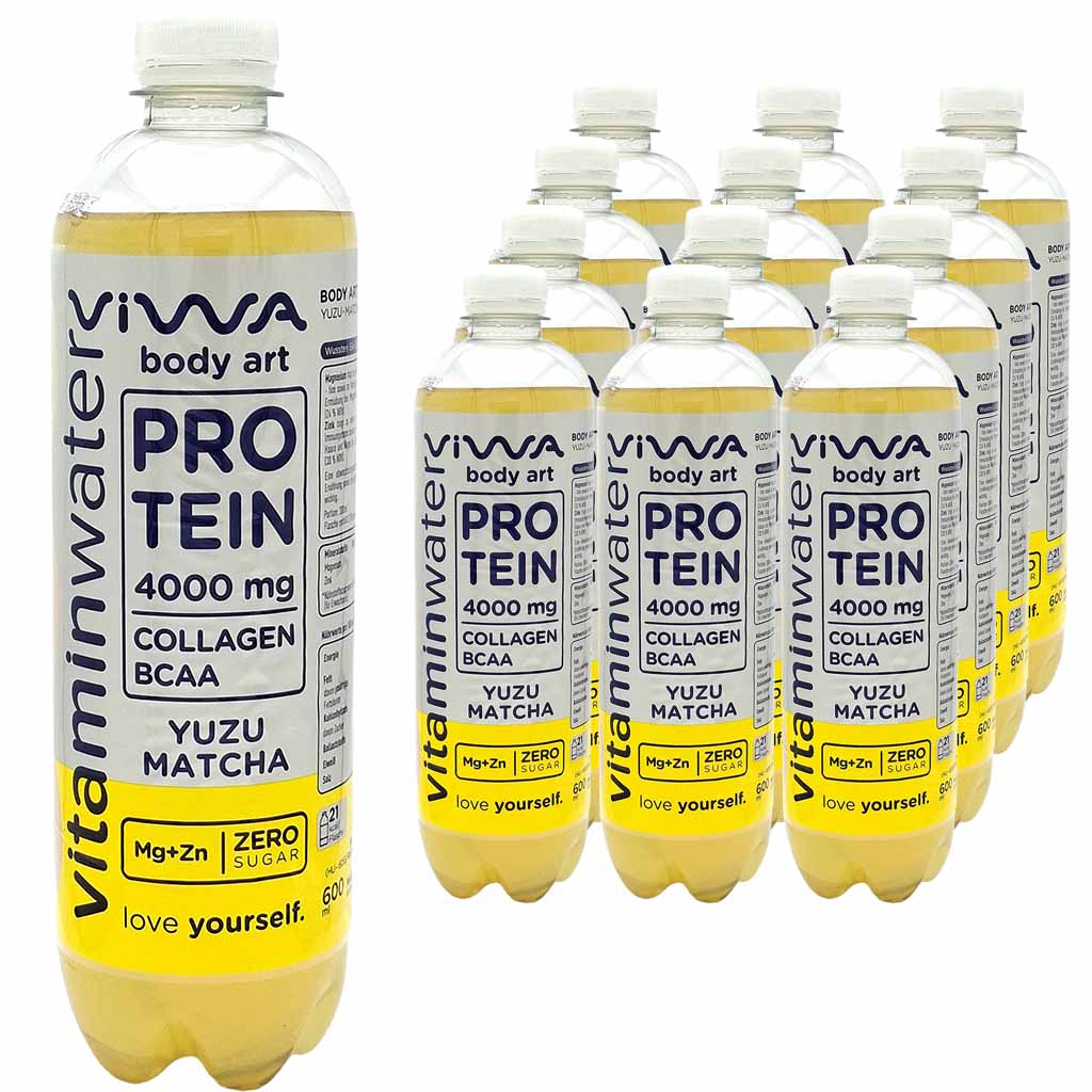proteinshake, kollagen, bCAA, yuzu, matcha