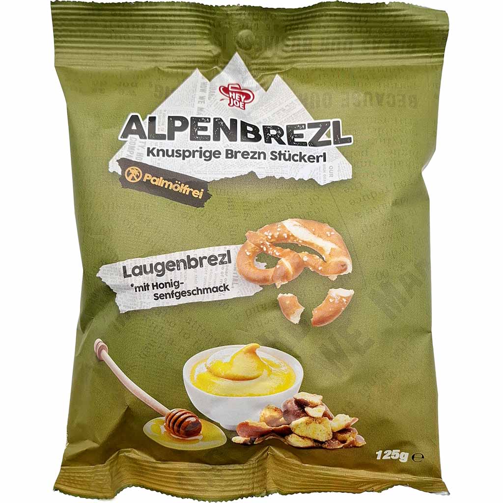 Knusprige Brezn, Laugenbrezel, Honiggeschmack, Knabbergebäck, Snack