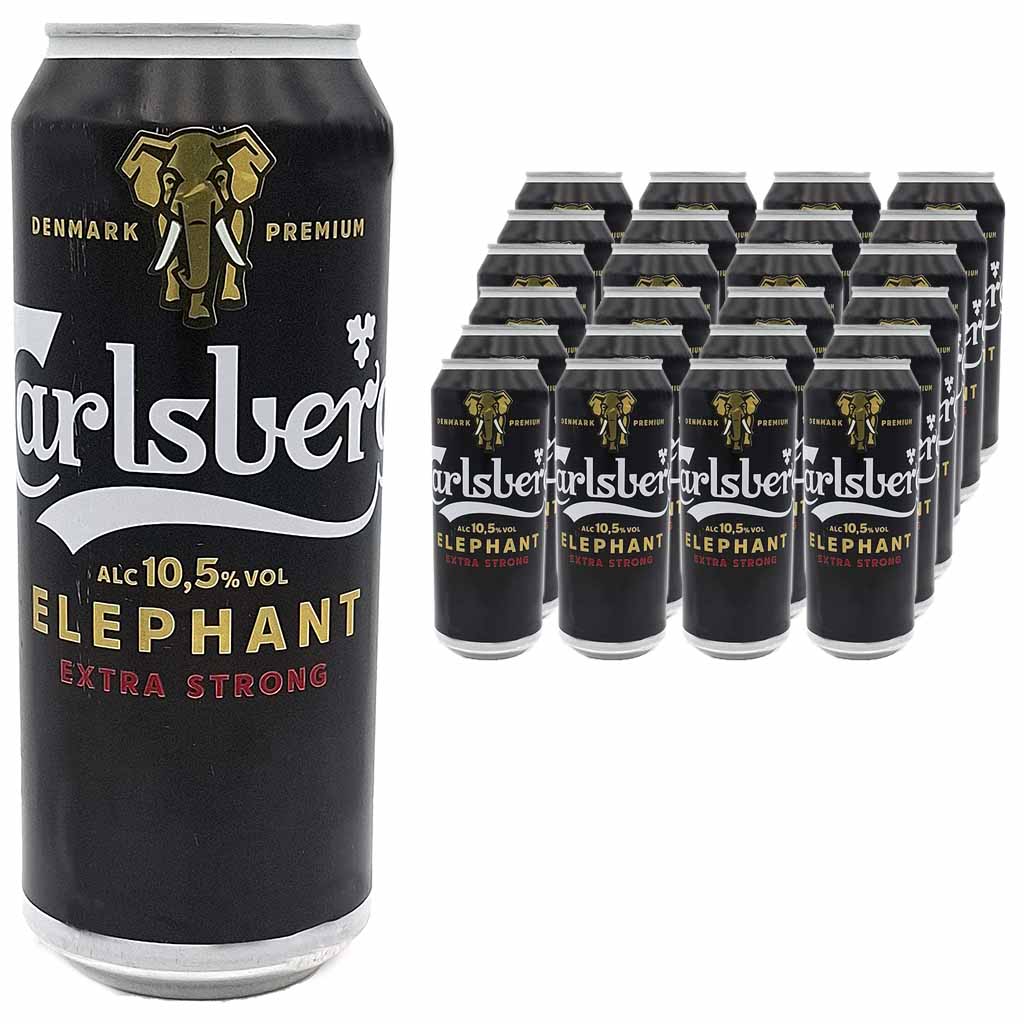Carlsberg Elephant Strong Beer Alc 10,5% Denmark Premium Bier 0,5l 24x
