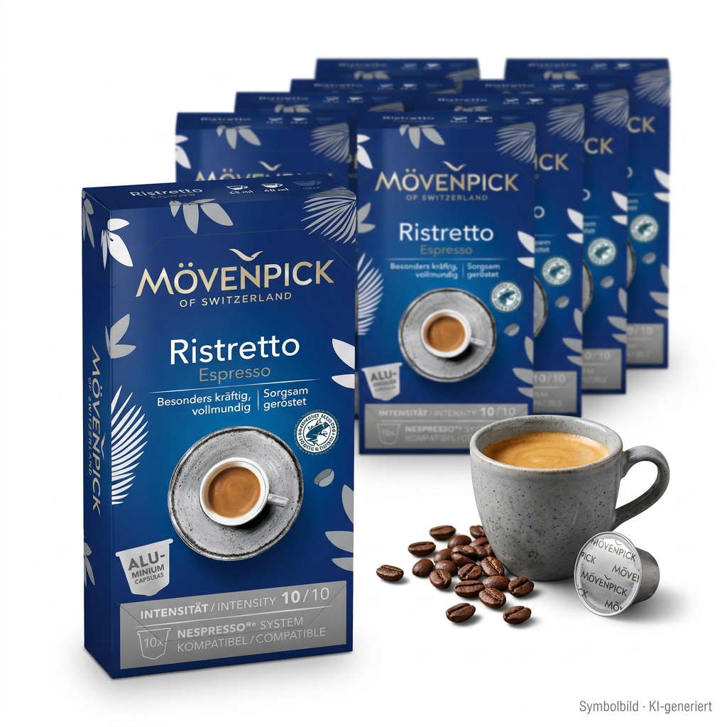 Ristretto, Espresso, Kaffeekapseln, Mövenpick, Intensität 10/10
