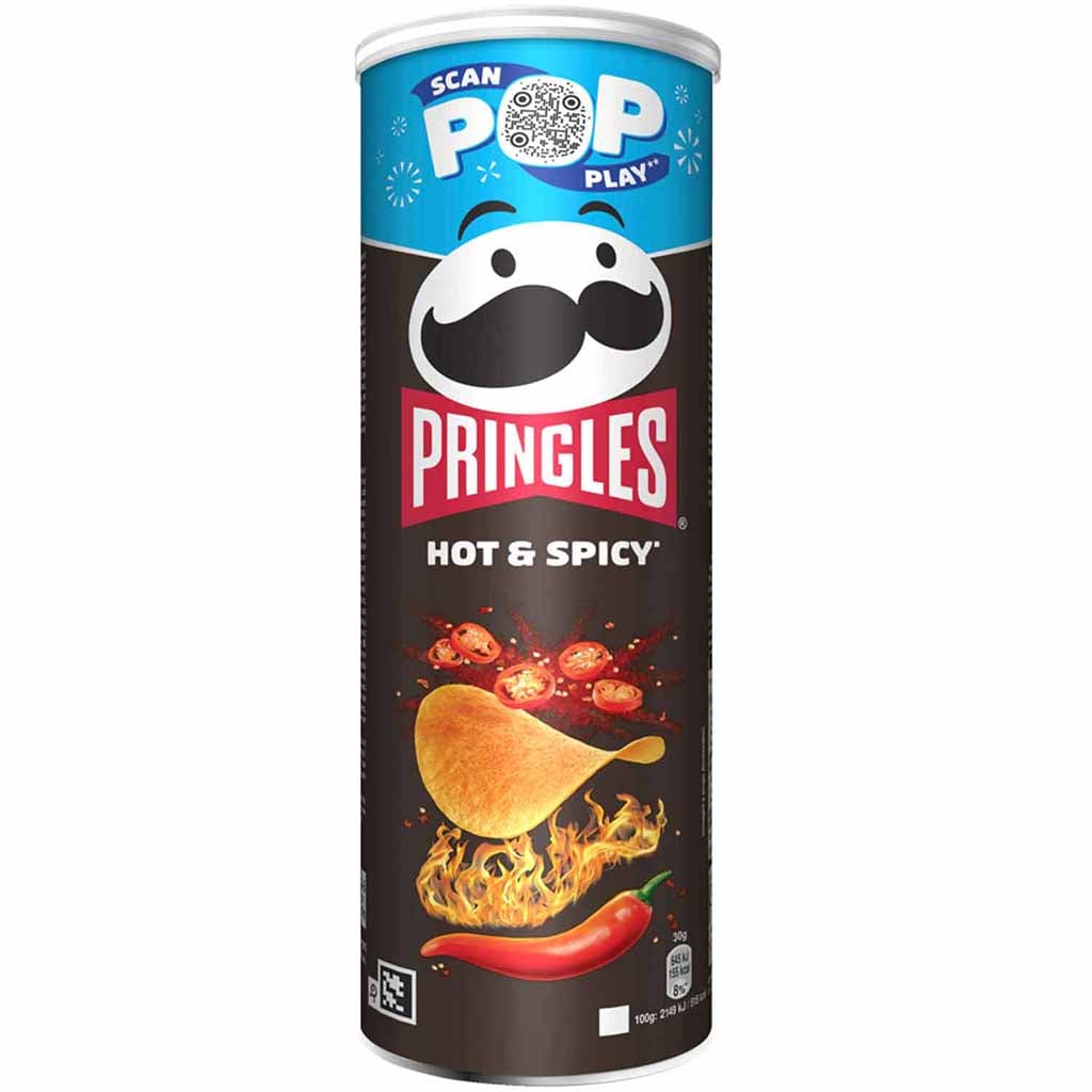 Pringles Hot & Spicy 165g MHD 02.10.27