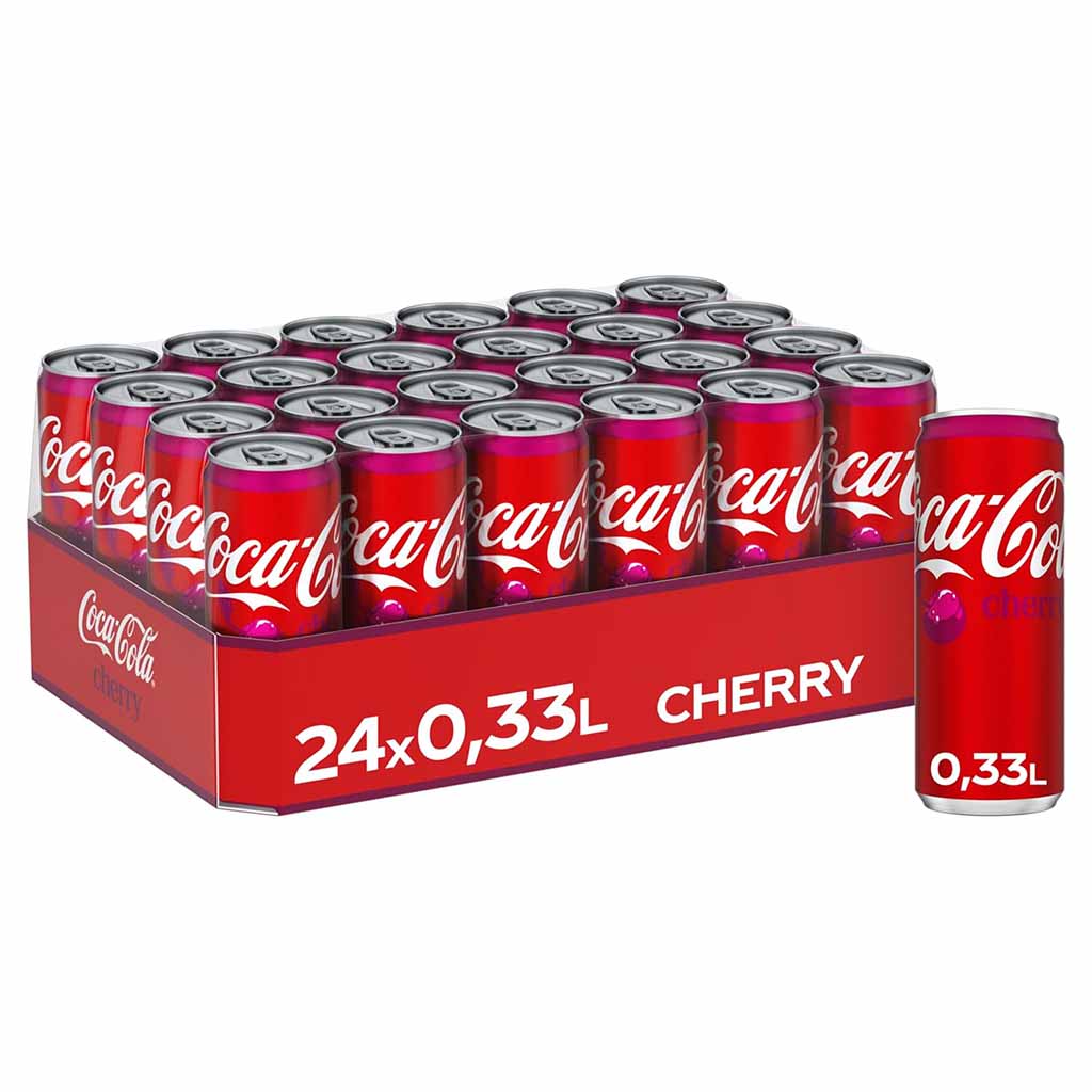Coca-Cola, Kirsche, Limonade, 24x0.33L, Dose