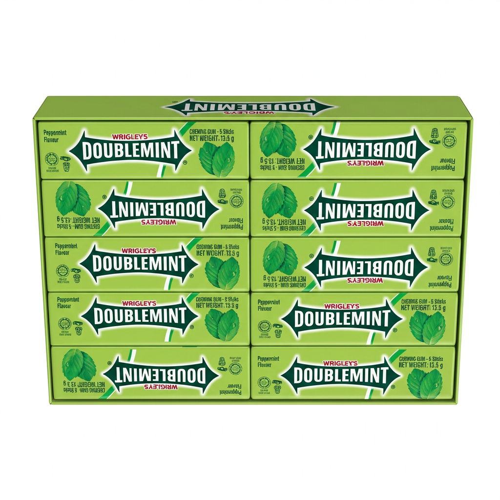 Kaugummi, Doublemint, Wrigley's, Mint, Packungen