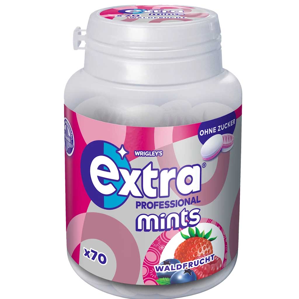 bonbons, mint, flavored candy, pink packaging, fruchtig