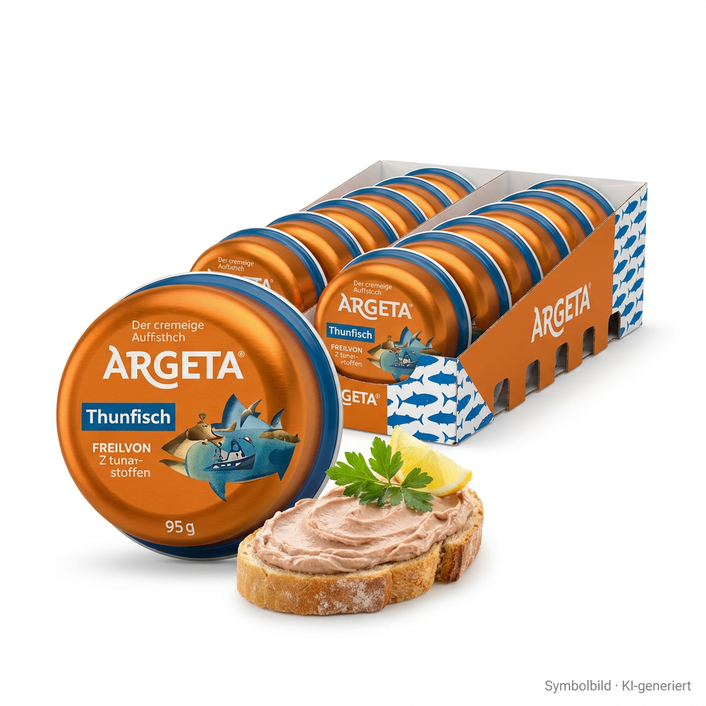 Fischkonserve, Thunfisch, Aufstrich, 95 g, Argeta