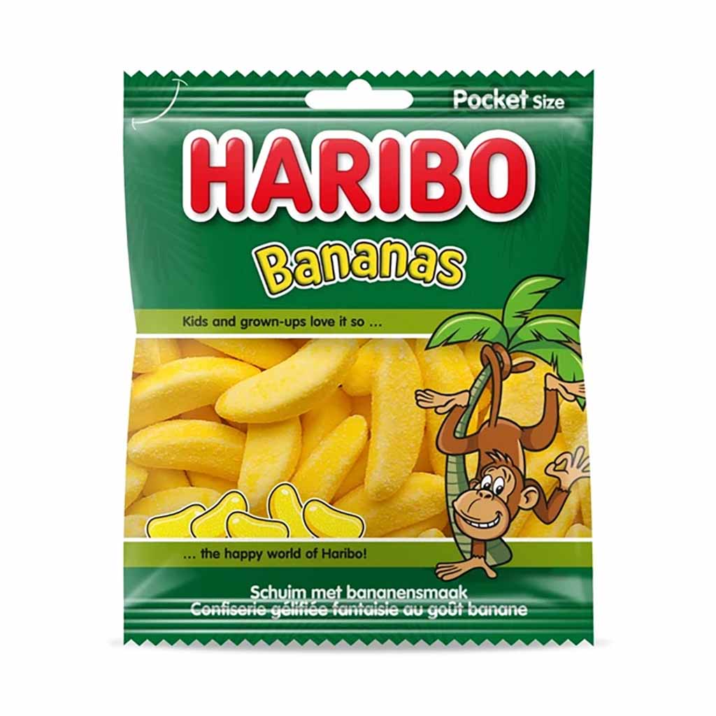 Bananen, Snack, Chips, Haribo, Banana-shaped