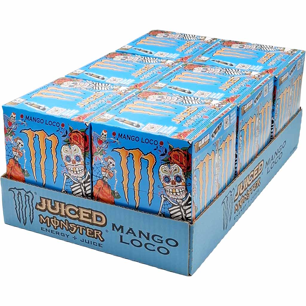 Energie Getränk,  Monster,  Mango Loco,  Saft,  Verpackung