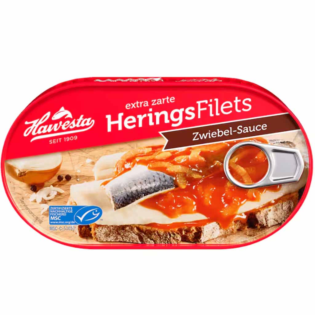 Heringsfilets, Zwiebel-Sauce, Hering, Fischkonserve, aus Deutschland