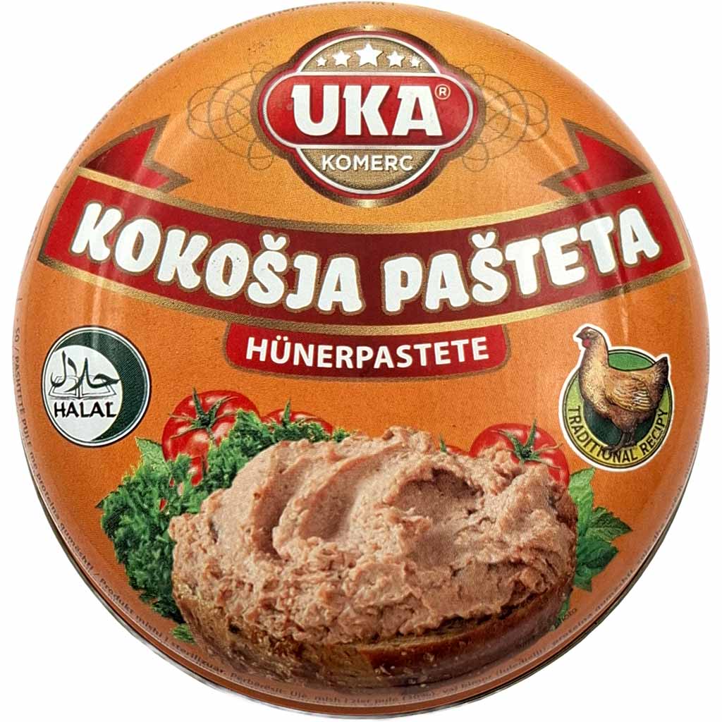 Kokosnusspastete, Hühnert Pastete, Pastete, Hähnchenpastete, Konservenpastete