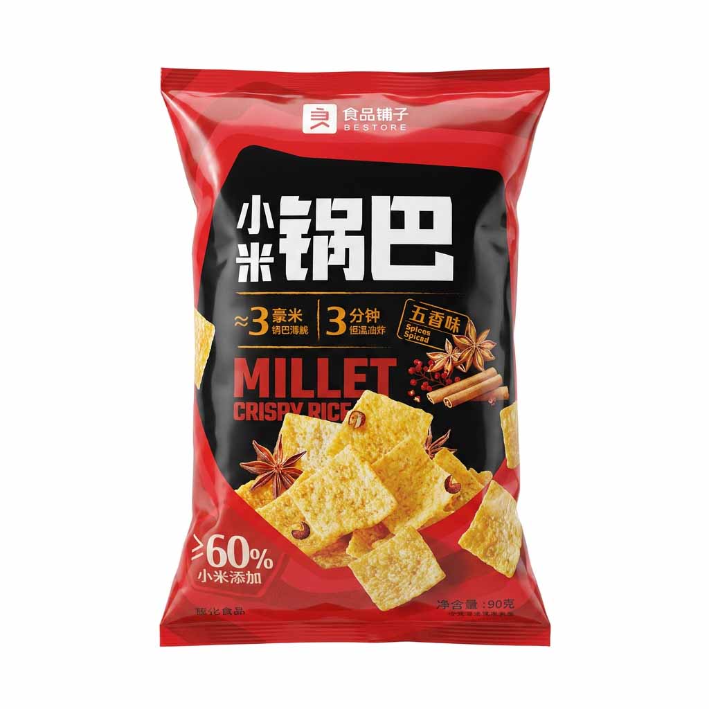 Reiscracker, Millet, Knuspriger Reis, Snack, Chips