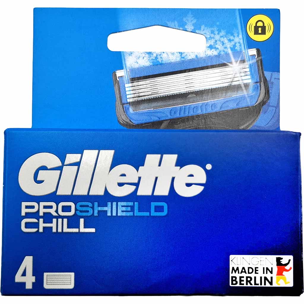 Rasierklinge, Einwegrasierklinge, Gillette, Chill Pro Shield, Made in Berlin