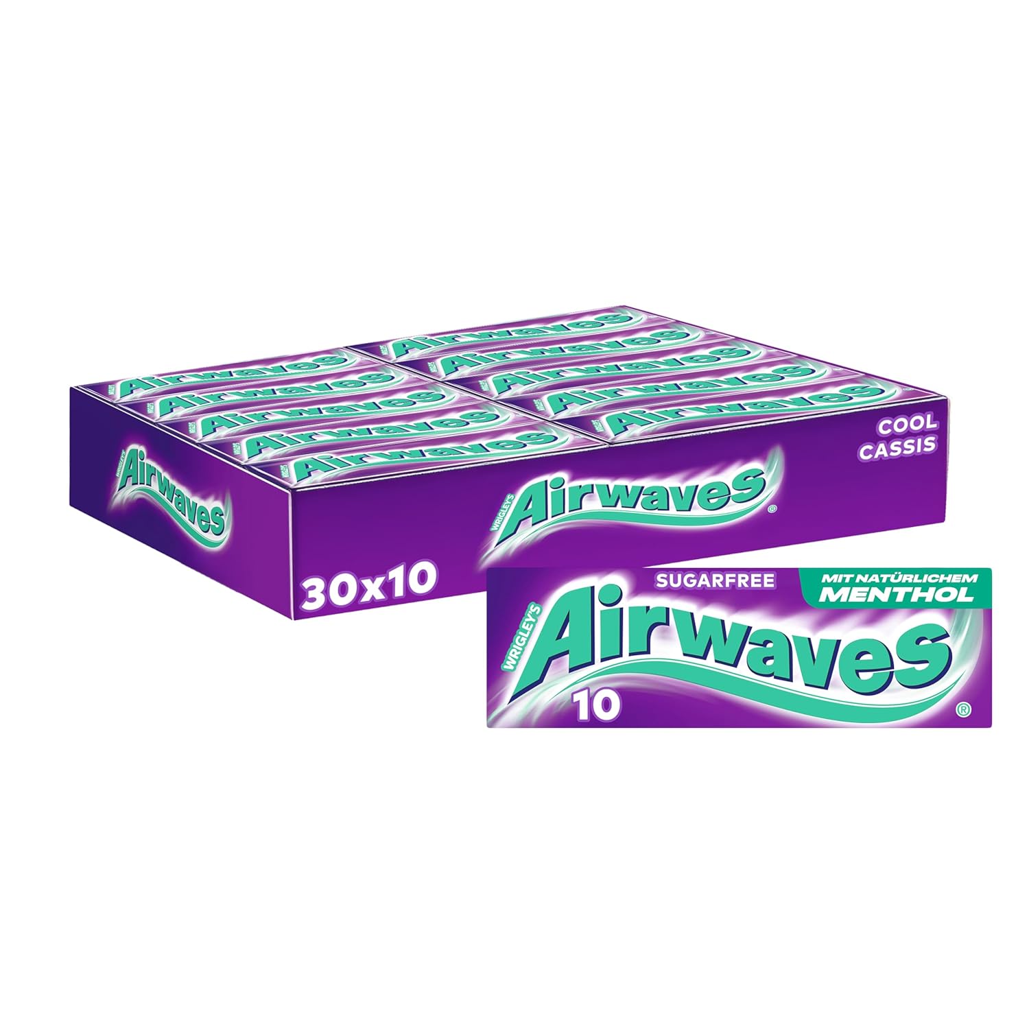 Kaugummi, Airwaves, Süßwaren, Menthol, Packungen 30x10