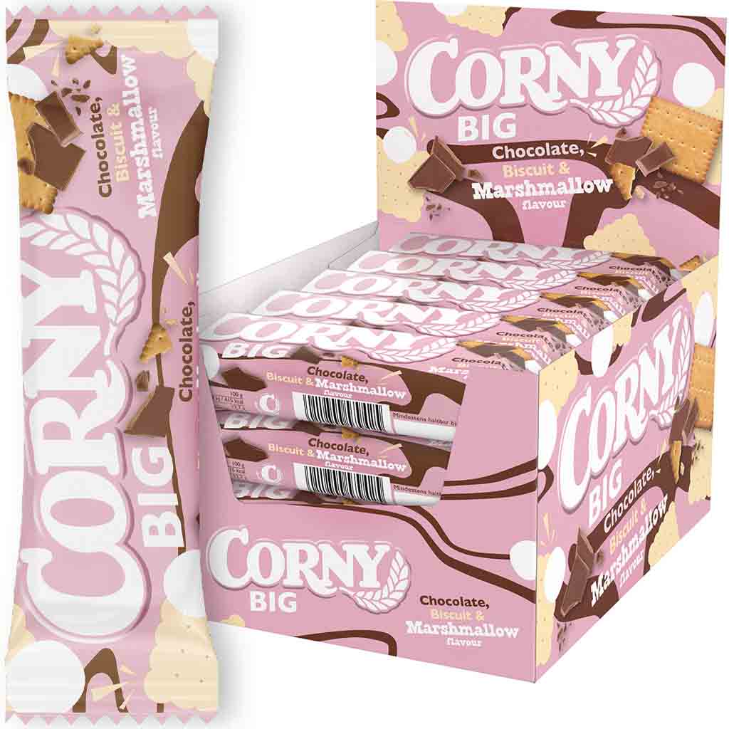 Corny Big Chocolate Biscuit & Marshmallow 24x40g=960g MHD 12.04.27