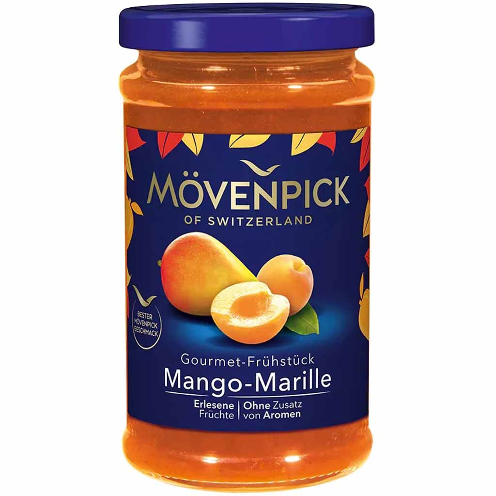 Mövenpick Fruchtaufstrich Gourmet-Frühstück Mango Marille 250g MHD 04.03.27