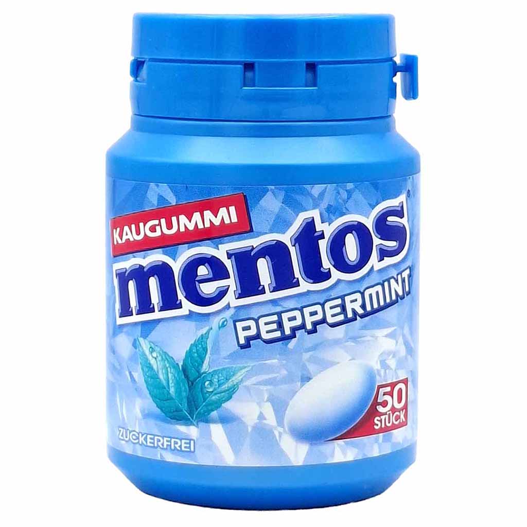 Kaugummi, Menthos, Pfefferminz, Zuckerfrei, 50 Stück