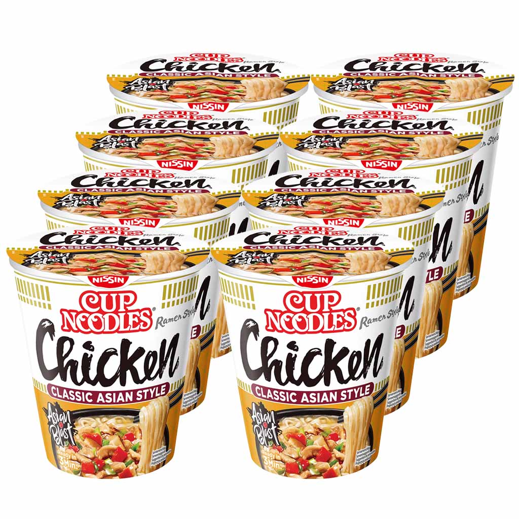 Instant-Noodles, Cup Noodles, Hähnchen, Klassisch Asiatisch, Ramen-Suppe
