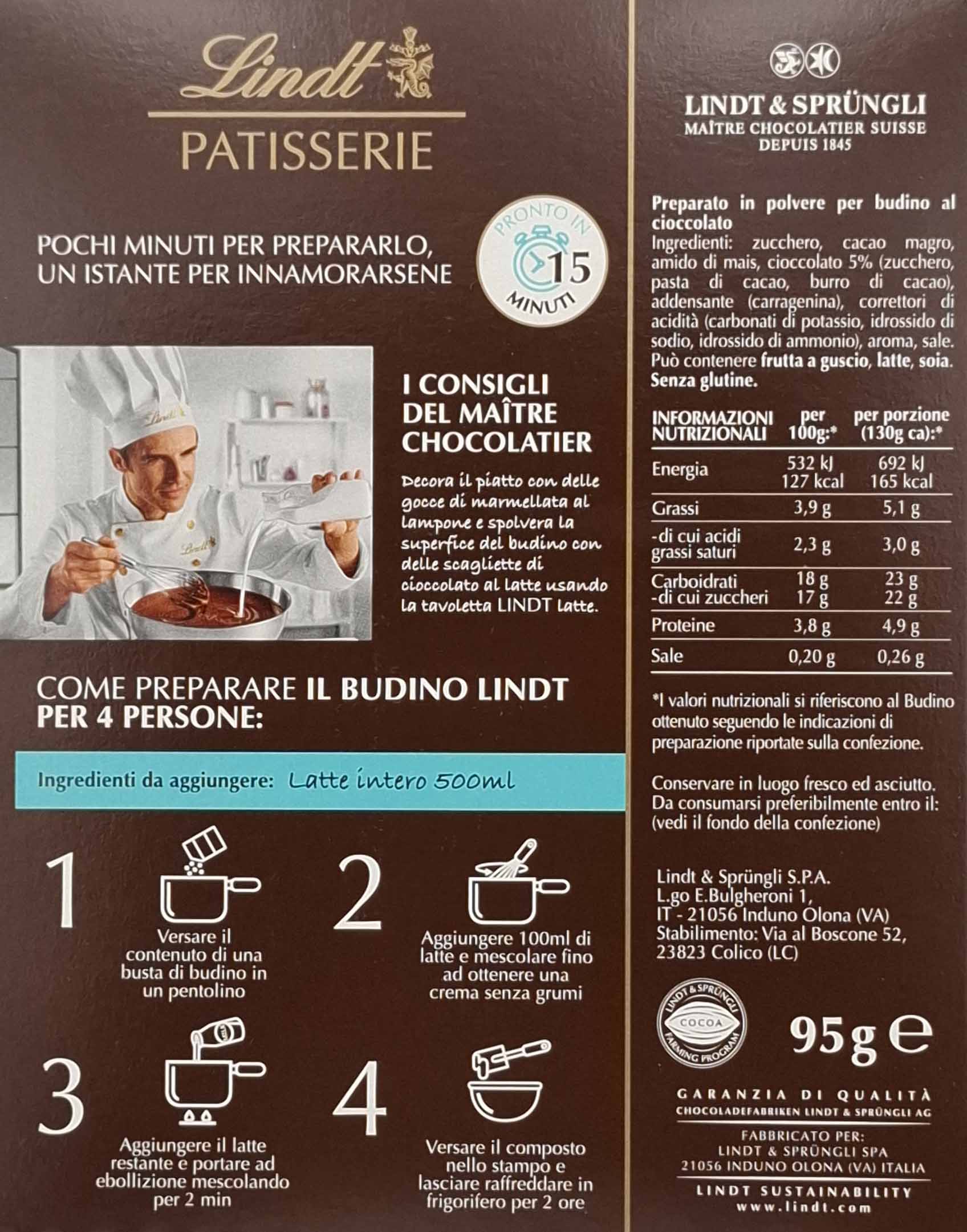Patisserie, Schokolade, Zutatenliste, Anleitung, Milchschokolade