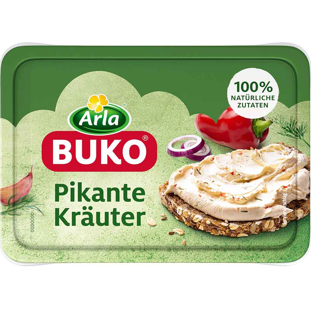 Arla Buko Frischkäsezubereitung pikante Kräuter 200g MHD 18.01.27