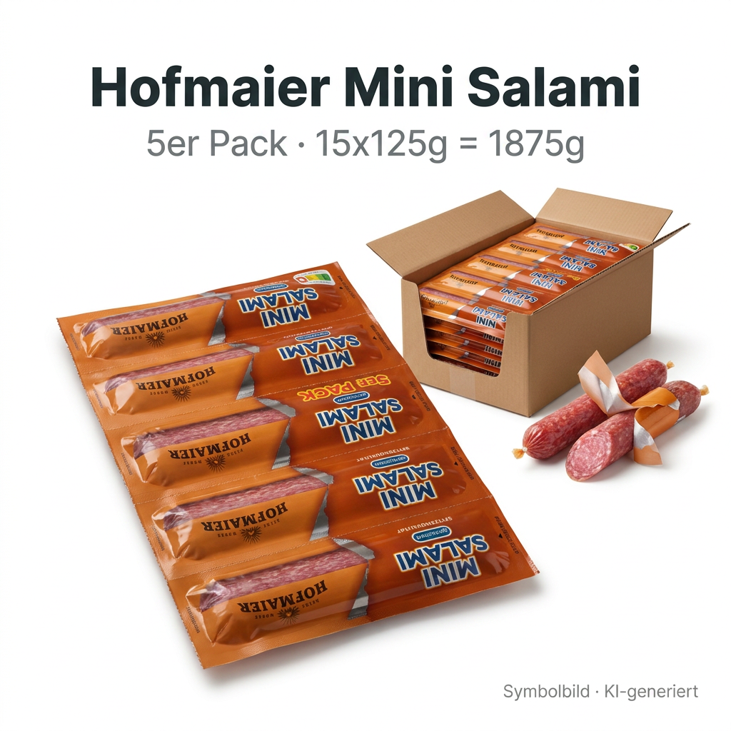 Salami, Mini Salami, Wurststangen, Packung Snack, Snack