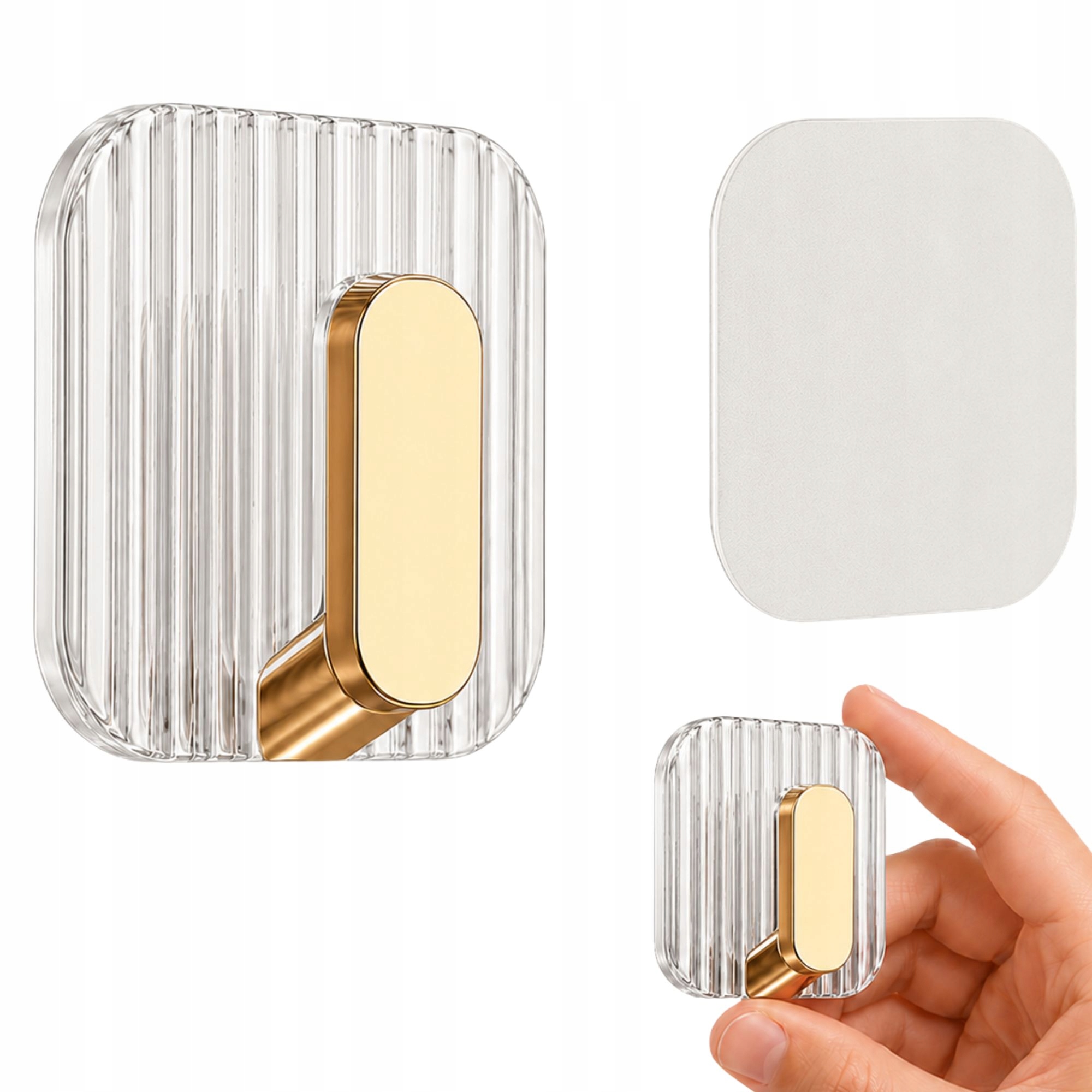 AirTag, Schlüsselanhänger, Kunststoffgehäuse, Goldfarbener Clip, Rautenmuster