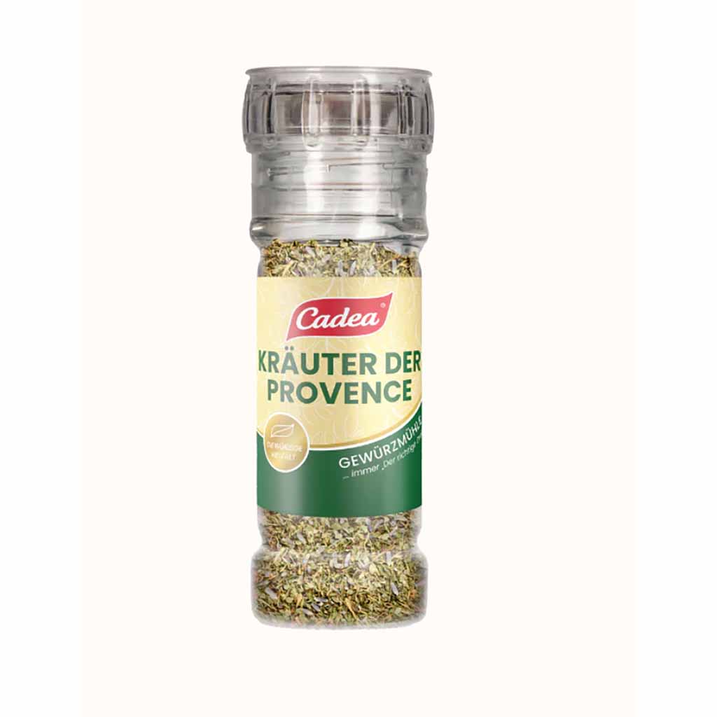 Cadea Kräuter der Provence – mediterrane Gewürzmischung in Mühle | 25 g