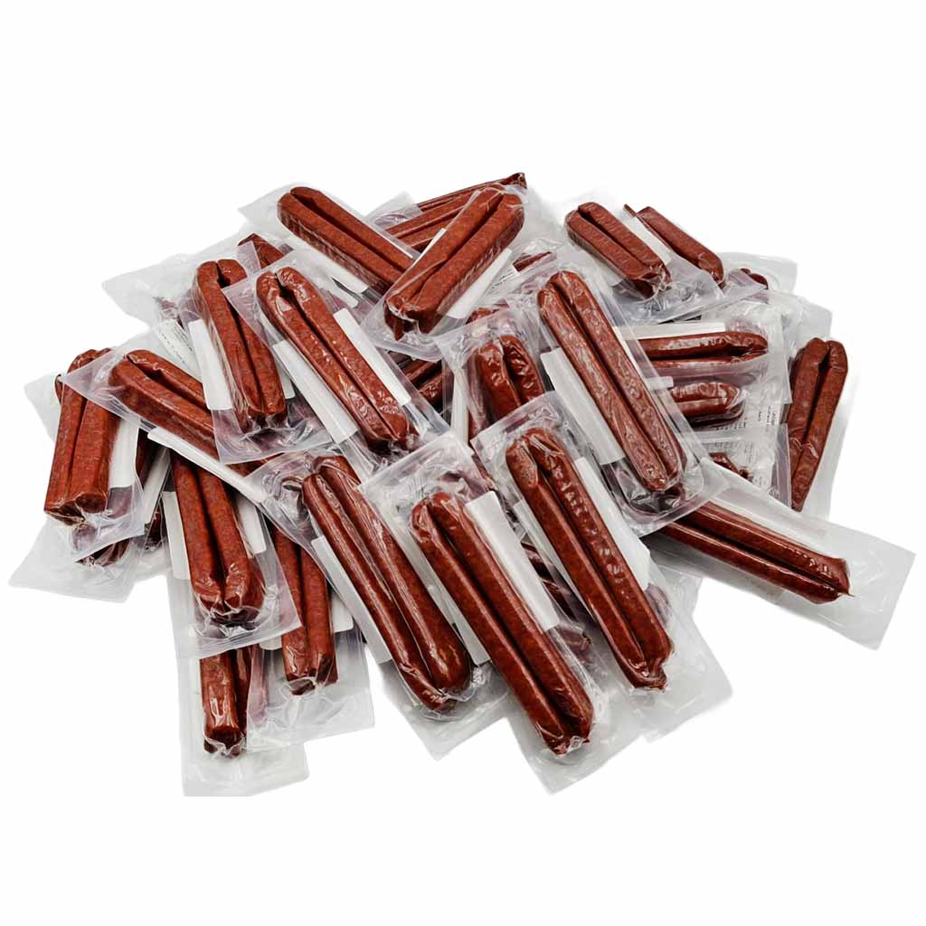 Wurst, Wurststangen, Vakuumverpackt, Rotbraun, Snack