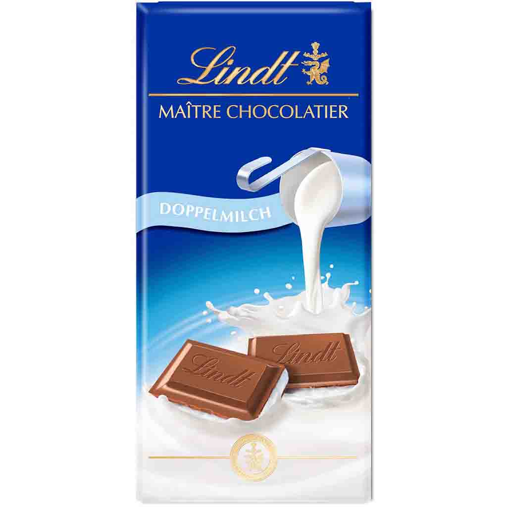 Lindt Tafelschokolade Doppel Milch 100g MHD 30.01.27