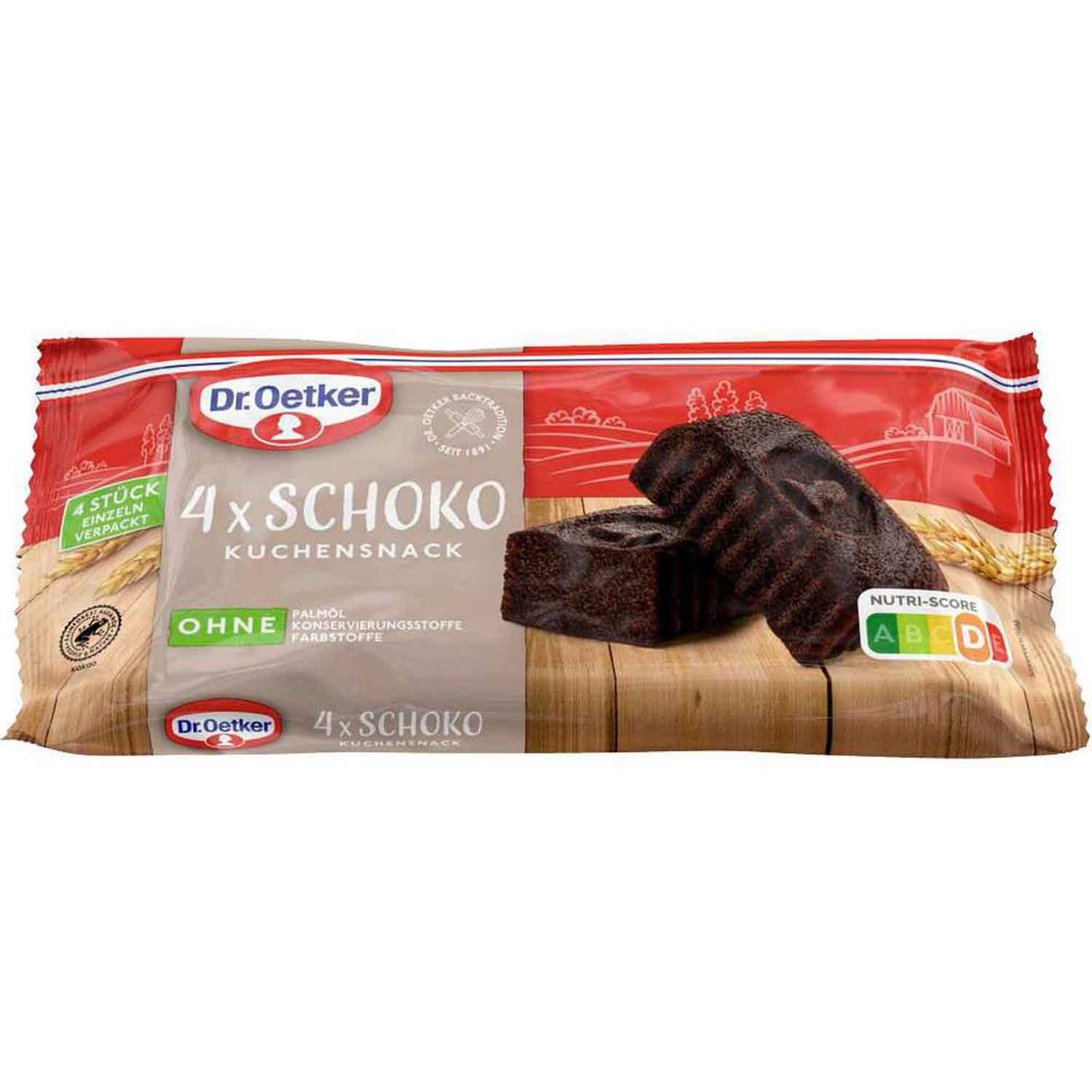 Schoko-Snack, Kuchen, Kuchenriegel, 4er Pack, Dr.Oetker