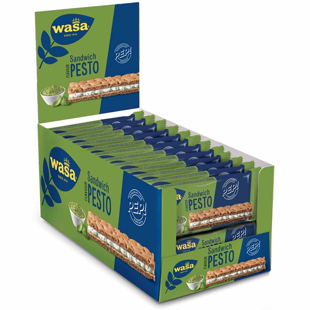 Wasa Knäckebrot Sandwich Pesto 24x37g = 888g MHD 30.09.26