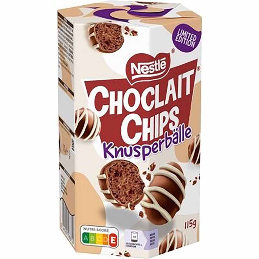 Schokoladenstücke, Knusperbällchen, Keks, Snack, Limitierte Auflage