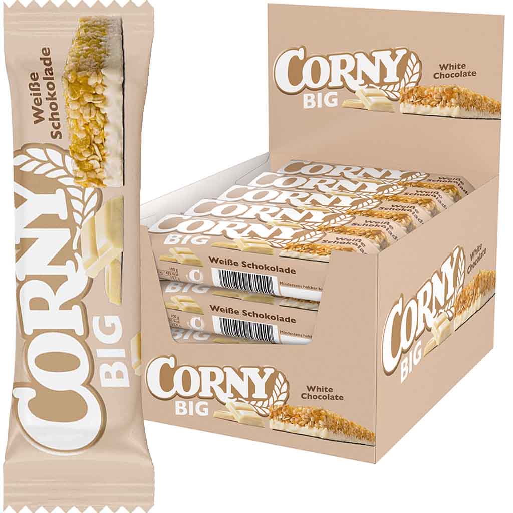 Corny Big White Chocolate 24x40g=960g MHD 26.07.27