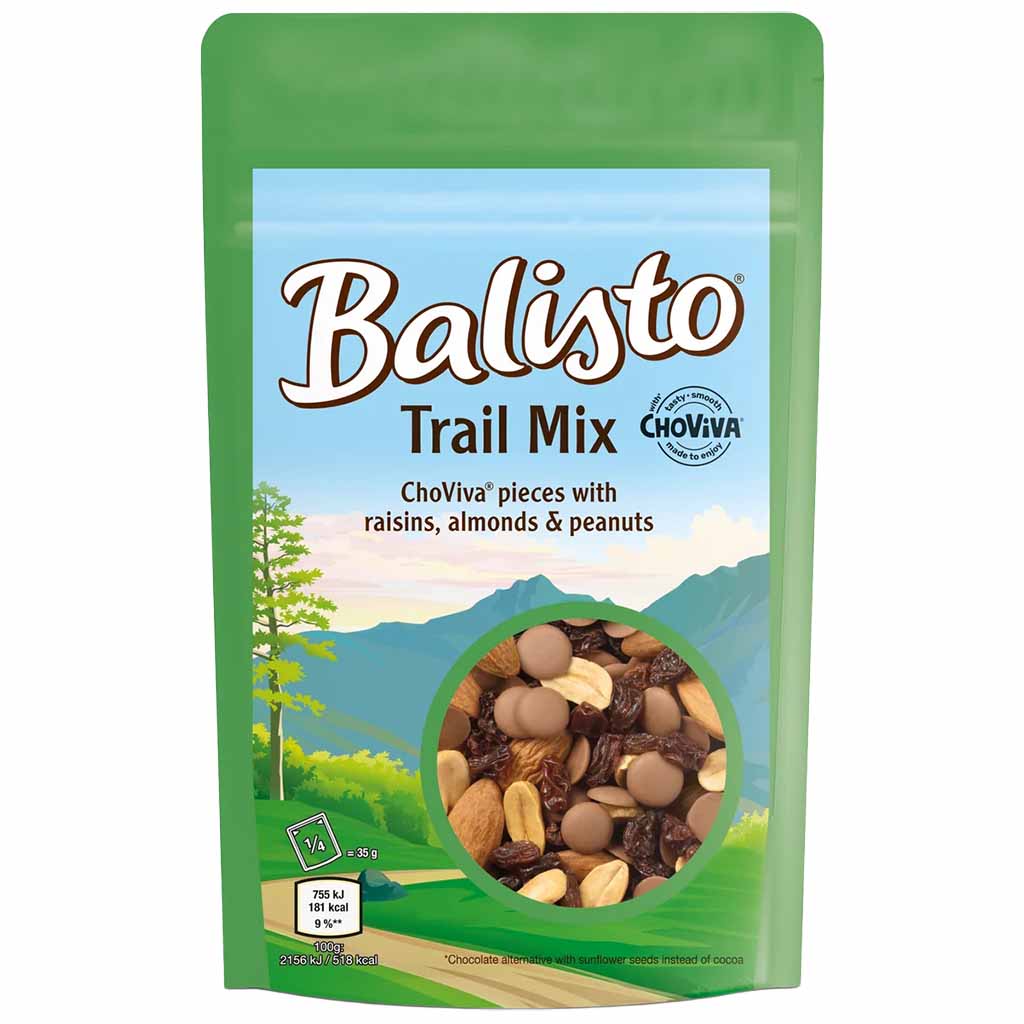 Trail Mix, Nüsse, Rosinen, Schokolade, Mischung