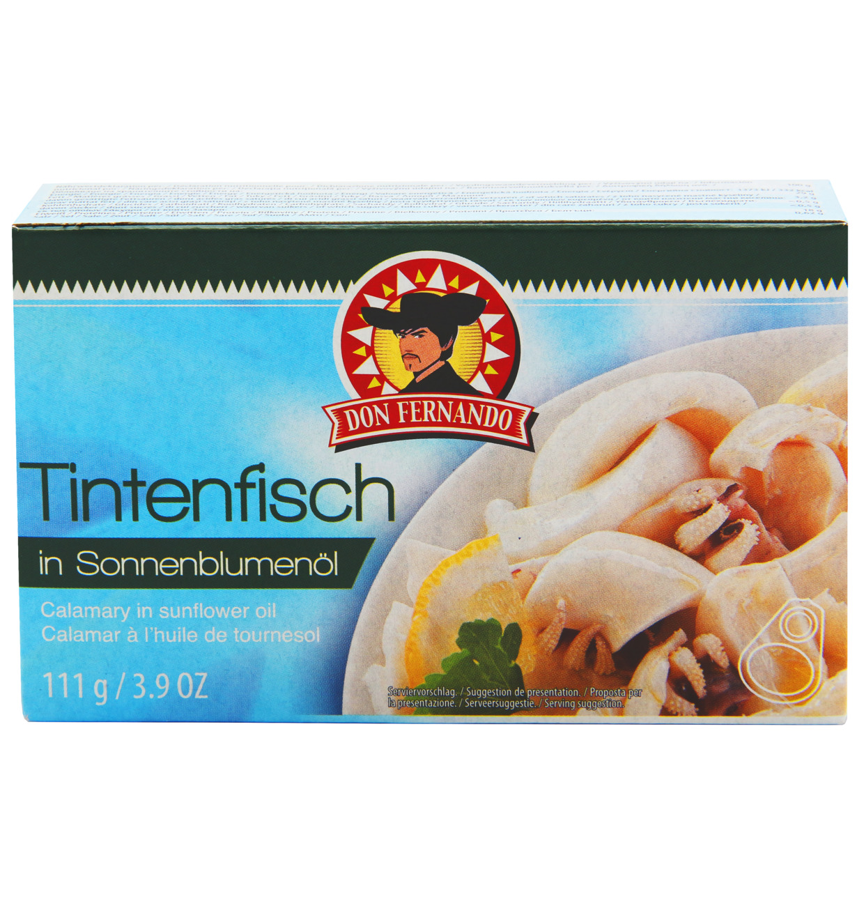 Don Fernando Tintenfisch in Sonnenblumenöl 111g MHD 24.02.31