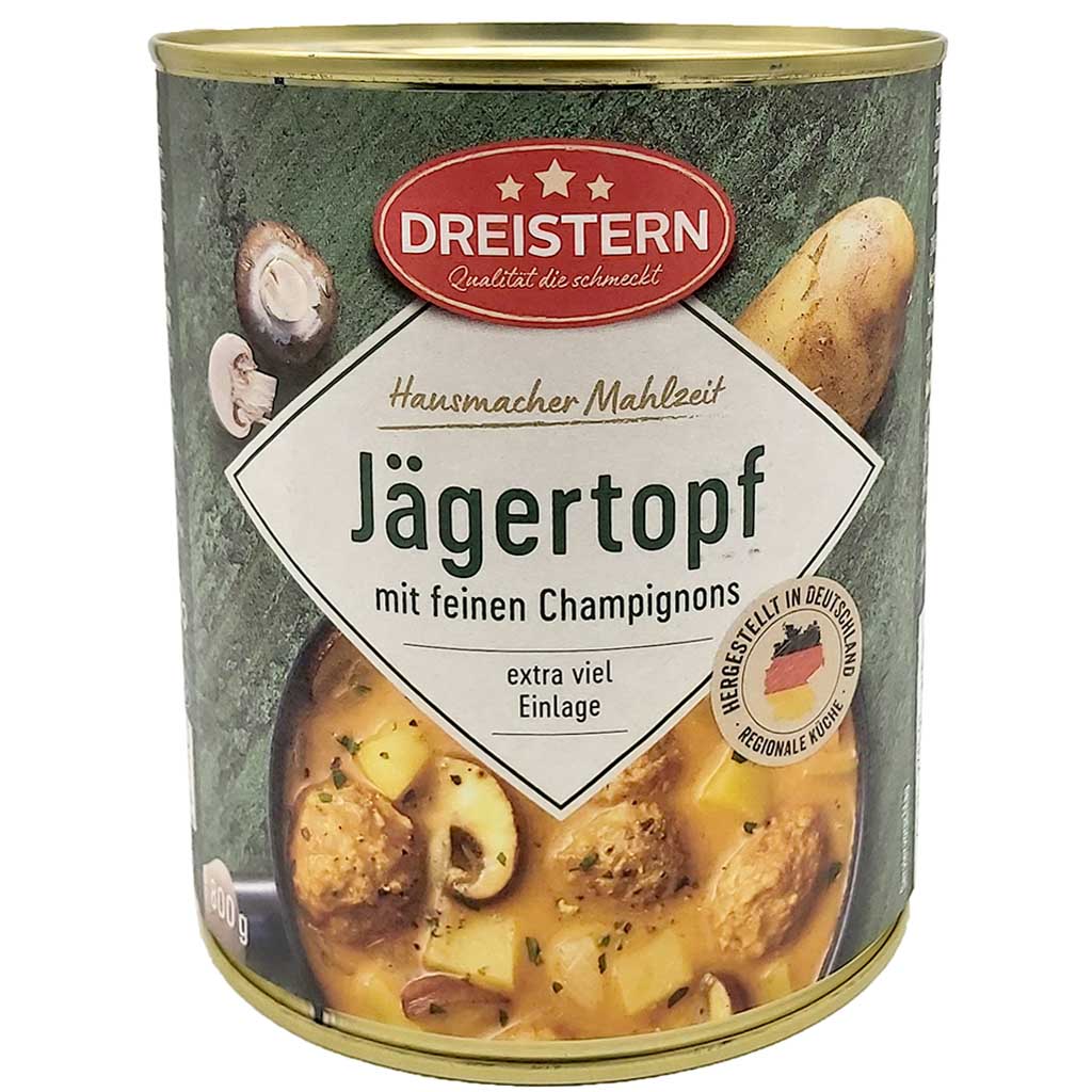 Dreistern Jägertopf mit Fleischbällchen & Kartoffeln 800g MHD 25.02.29