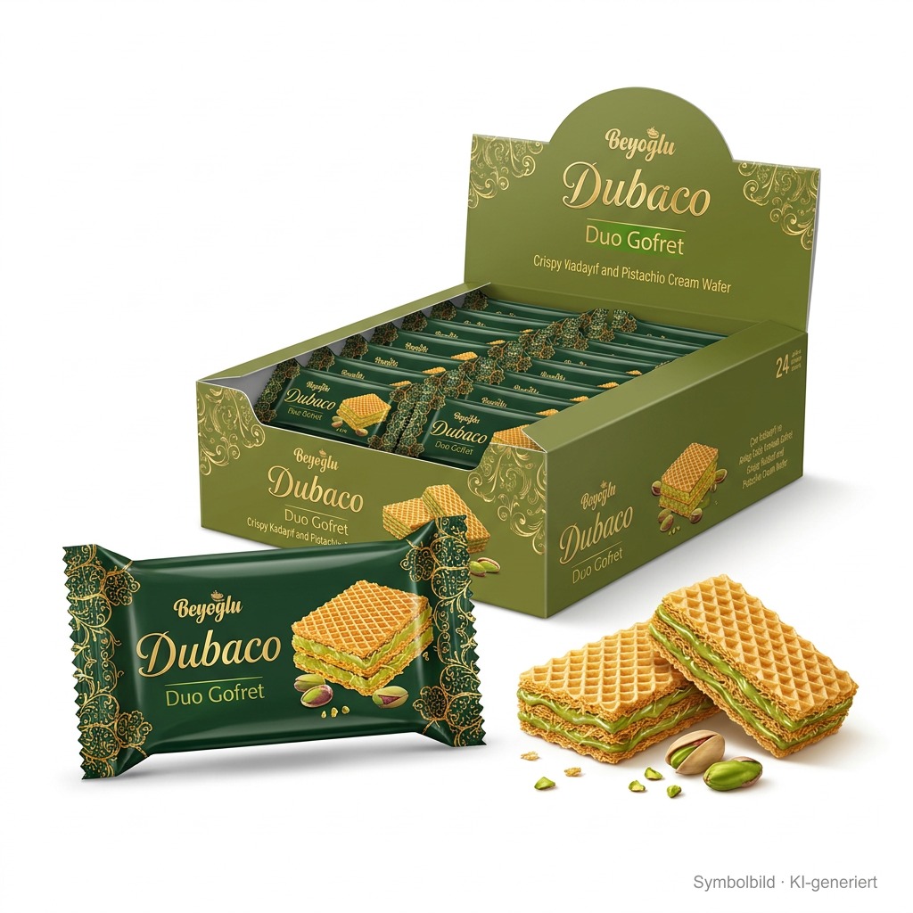 Dibaco, Duo Gofret, Wafer, Keks, Pistazien