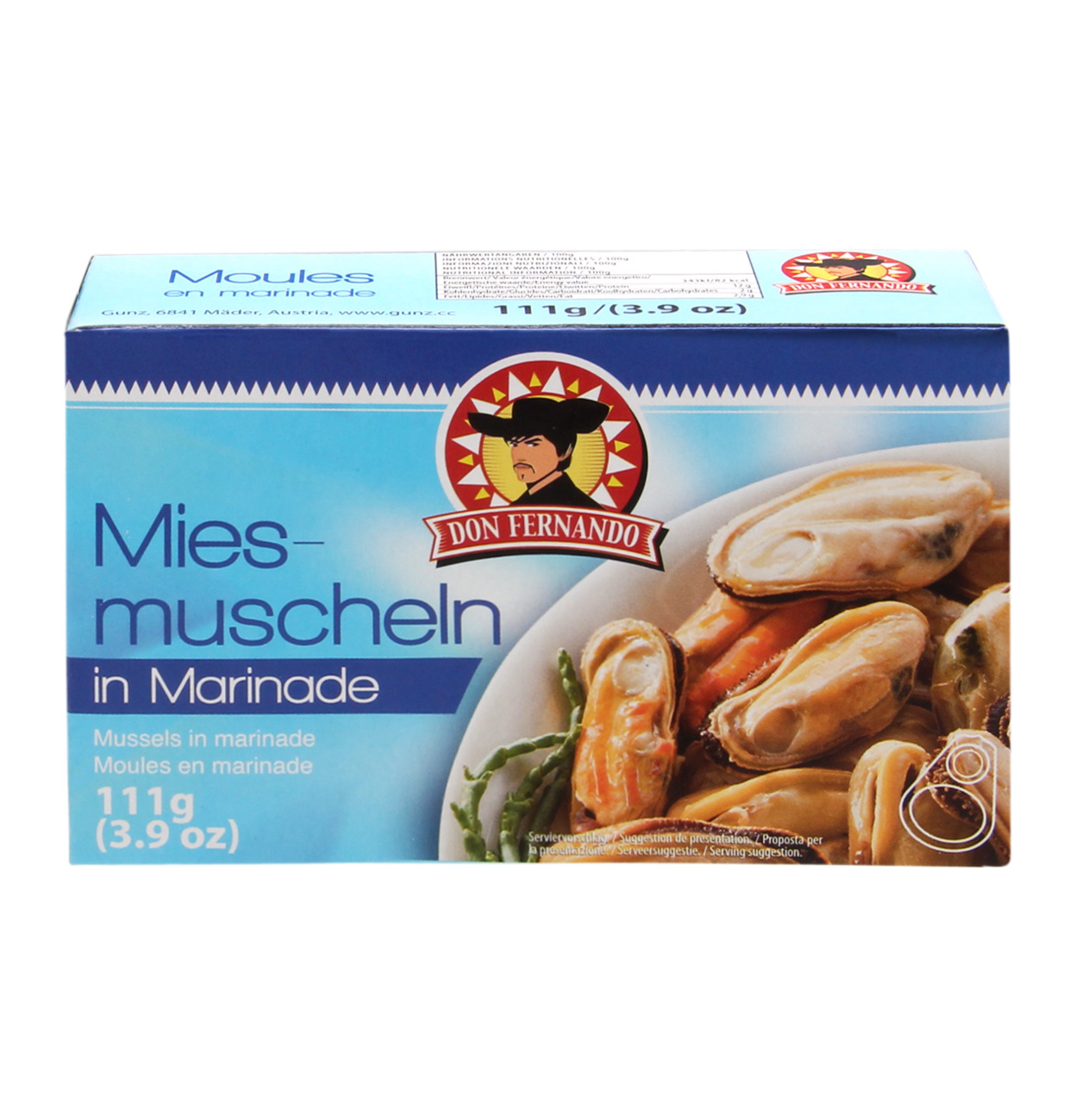 Don Fernando Miesmuscheln in Marinade 111g MHD 21.05.29