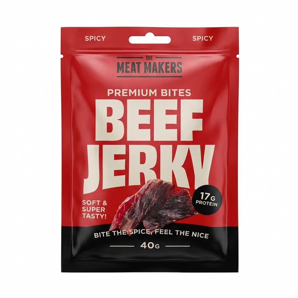 Beef Jerky, Snack, 40g, Spicy, Protein 17g
