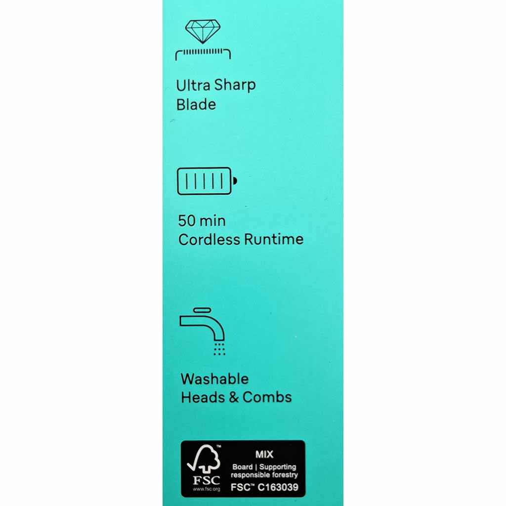 Ultra scharfe Klinge, 50 min, kabellose Laufzeit, waschbare Köpfe, Aufsätze, Ultra scharfe Klinge, 50 Min., kabellose Laufzeit, Waschbare Köpfe, Aufsätze