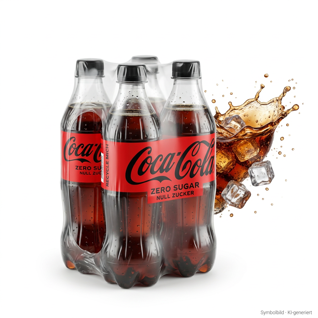 Cola, Coca-Cola, Zero Sugar, Plastikflaschen, Fassungspackung