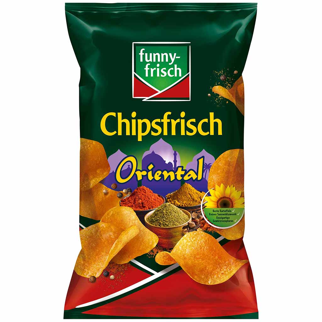 funny frisch Chipsfrisch Oriental 150g MHD 25.01.27