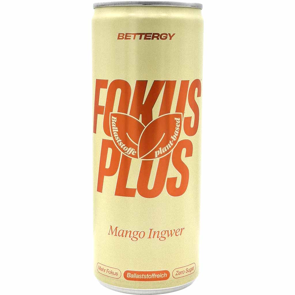 Starklimonade, Mango Ingwer, Dosengetränk, Ballaststoffhaltig, Zero Sugar