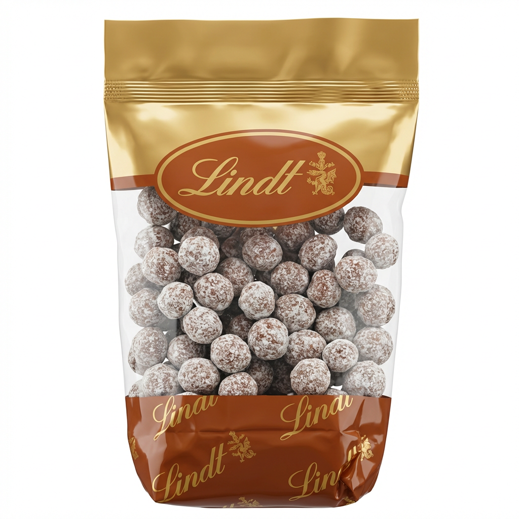 Schokolinsen, Lindt, Zartbitterschokolade, Snack, Packung mit Kugeln