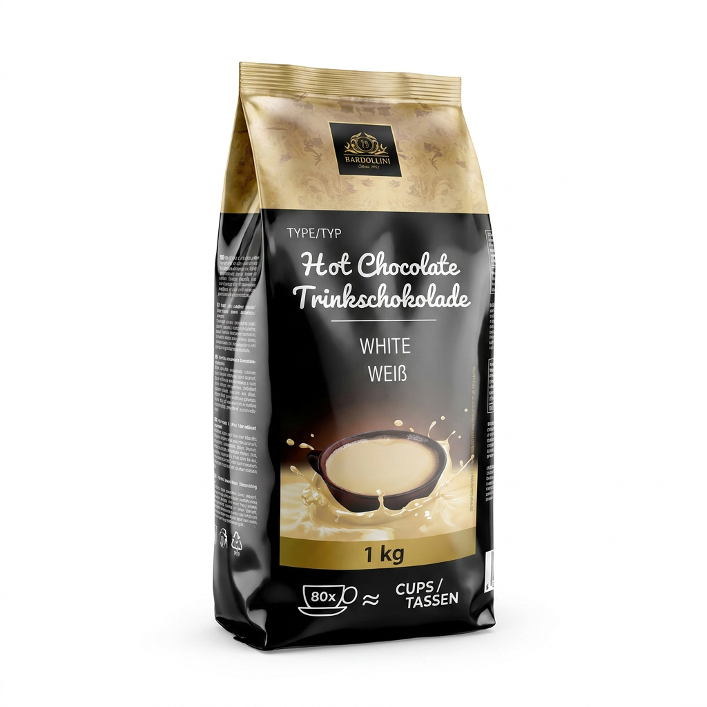 Heisse Schokolade, Trinkschokolade, White, Weiß, 1 kg