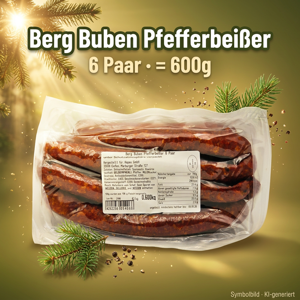 Wurst, Rohwurst, Salami, Vakuumpackung, 600g